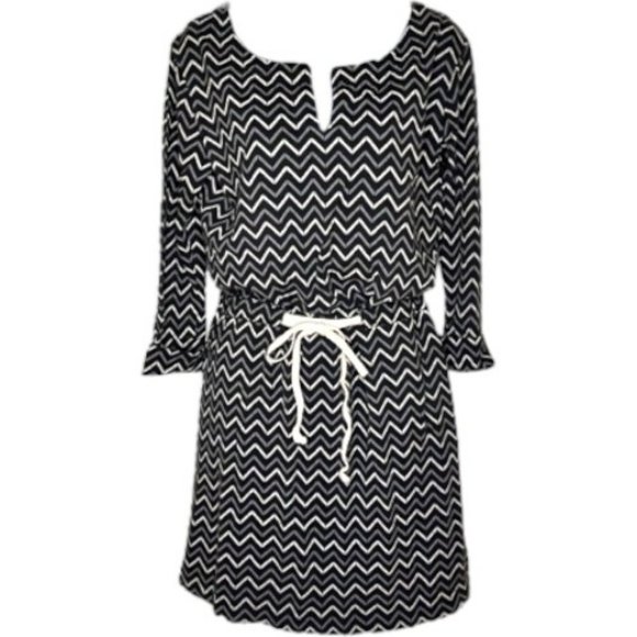 The North Face Never Stop Wearing Cotton Blend Tie Waist Dress - Black/Gray - M - Picture 1 of 9